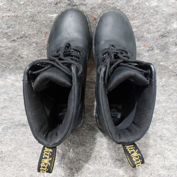Dr. Martens 1460 W WP Boots Women's Size 10 Black Waterproof Leather Utility - Picture 5 of 8